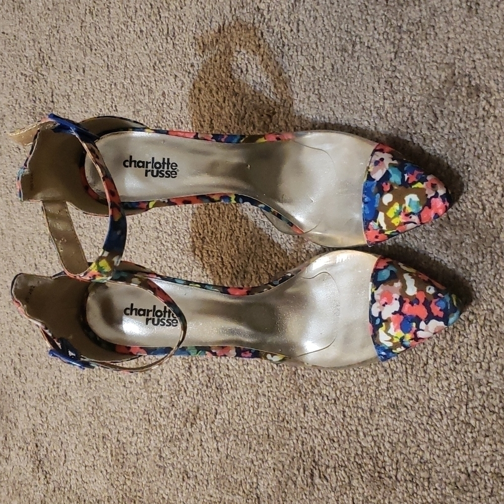 Charlotte Russe Flower Heels